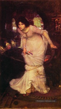  Lady Tableaux - La dame de Shalott femme grecque John William Waterhouse